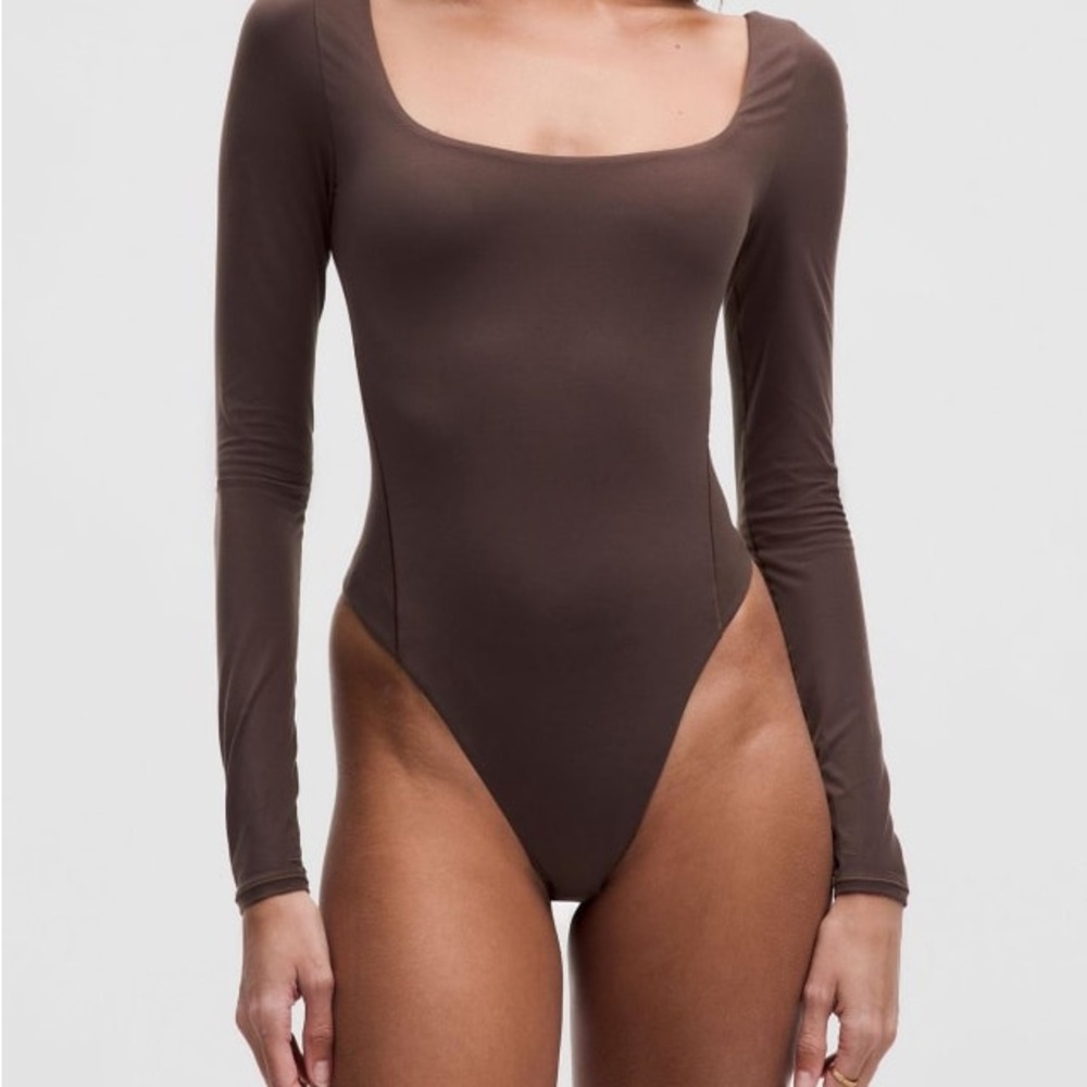 Lululemon Ultra Soft Nulu Wundermost boatneck bodysuit